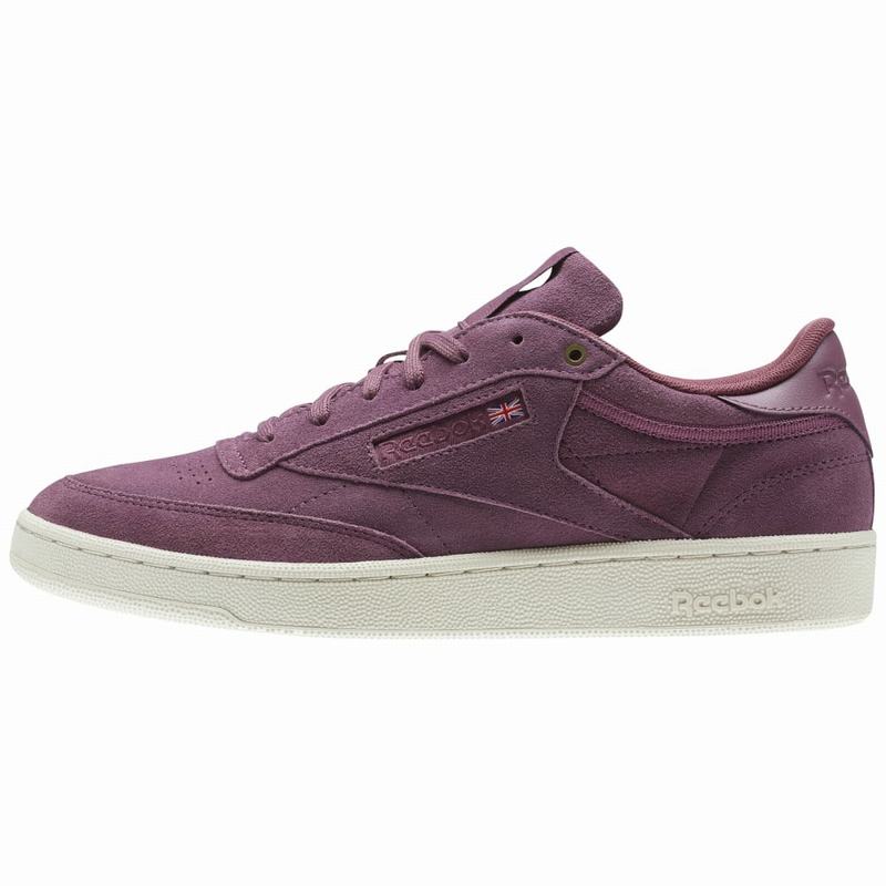 Tenisi Reebok Club C 85 Montana Cans Collaboration Dama Violet/Roz Romania HG1424KA